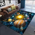 thumbnail image 2 of 3D Planet solar system galaxy science fiction carpet bedroom living study restaurant kit, 2 of 7