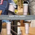 thumbnail image 3 of Christmas 30oz Handheld Travel Tumbler with Handle – Double Wall Stainless Steel Insulated Cup, Flip Straw Lid, Leak-Proof & BPA-Free for Hot and Cold Drinks – Durable Coffee & Juice Mug Black, 3 of 7