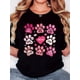 thumbnail image 1 of Playera Deportiva Manga Corta Mujer Dry-FitWomen'S T-Shirt, "Pink Dog Paw Print Nine Squares You EVER LOVE" Print, Retro Minimalist Fashion, Round Neck, Casual Comfort, Sports Short Sleeve T-ShirtFa, 1 of 7