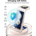 thumbnail image 7 of ETEPEHI Wireless Charging Station: 3 in 1 Wireless Charger Compatible for iPhone iWatch Airpods -Pink, 7 of 7