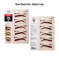 thumbnail image 2 of Kiss New York Instant Eye Brow Stencil Kit 5 Different Designs 10 Stencils Easy to Use Quick Finish (Stencil-Natural) (No Brow Stamp included), 2 of 6