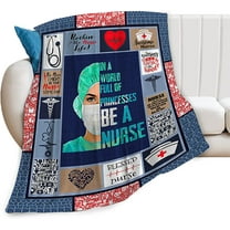 Nurse Gifts Nurse Blanket Nurse Decor Throw Blanket Gifts for Women Nurses Super Warm Soft Plush Lightweight Flannel Blanket Winter Couch Bedding Blanket for Kids Adults Women 40"x50"