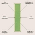 thumbnail image 3 of JONATHAN Y SANTA MONICA 2 x 8 Runner Rug, James Border Stripe - Green/Cream, SMB201E-28, 3 of 9