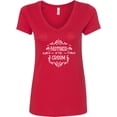 thumbnail image 3 of Inktastic Mother of the Groom in White Women's V-Neck T-Shirt, 3 of 5