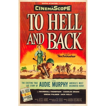- To Hell And Back Audie Murphy On Us Poster Art 1955 Movie Poster Masterprint