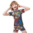 thumbnail image 4 of Yu-Gi-Oh Boys 2-Piece Swimsuit Set, Short Sleeve Rash Guard & Swim Trunks, 4 of 7