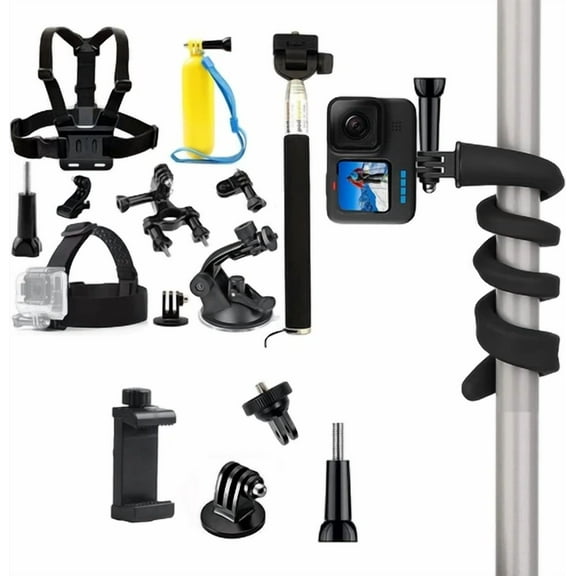 Action Camera Accessories Kit Compatible with Gopro Hero 13 12 11 10 9 8/AKASO E