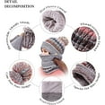 thumbnail image 5 of Vorkoi Women's Plush Lined Hat, Scarf & Glove Set, Multi-Color, 4-Piece, 5 of 8
