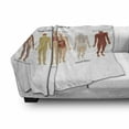 thumbnail image 3 of Human Anatomy Soft Flannel Fleece Throw Blanket, Body Central Nervous Network Skeleton Neurons Image Muscle System Print, Cozy Plush for Indoor and Outdoor Use, 50" x 70", Multicolor, by Ambesonne, 3 of 6
