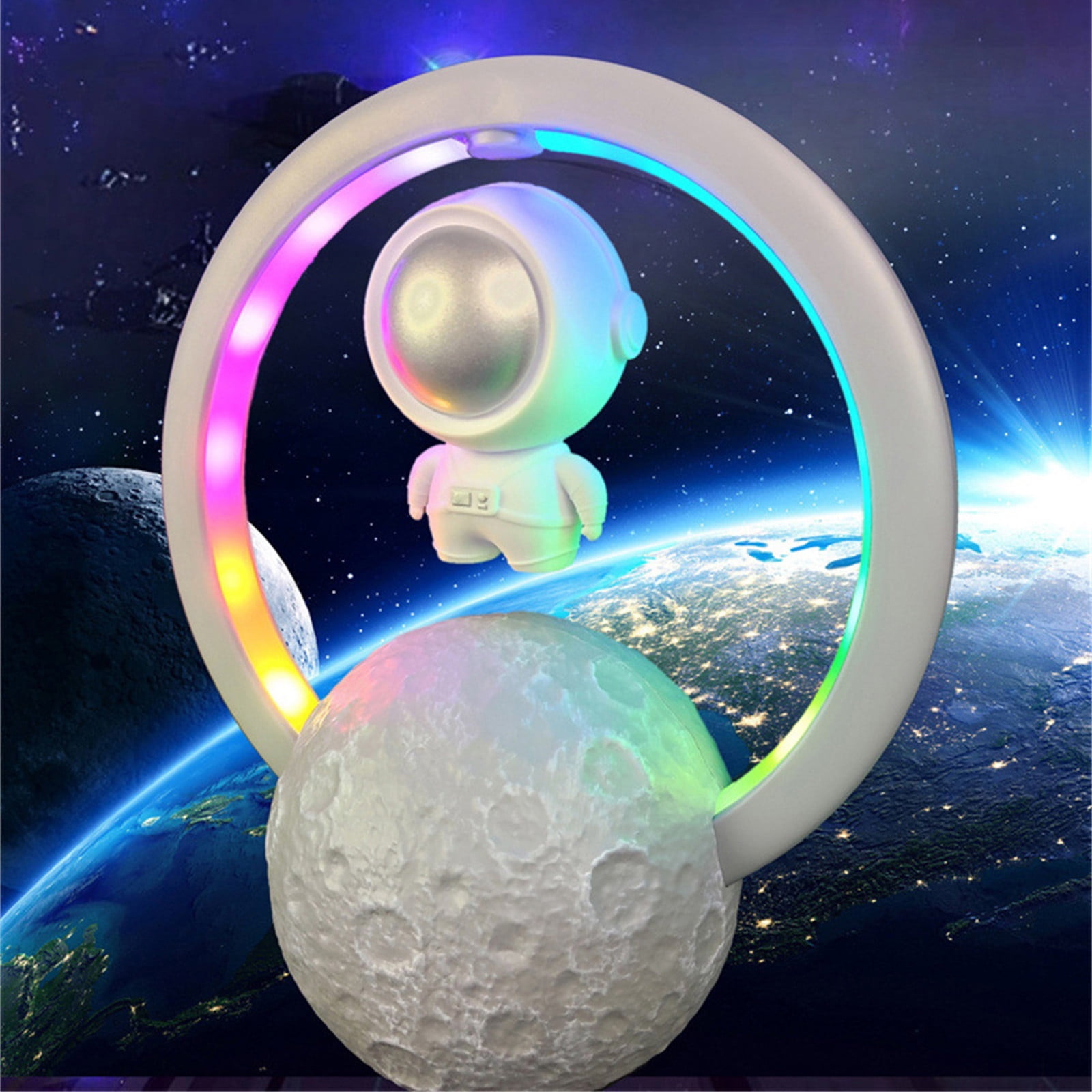 Ycolew Magnetic Levitating Bluetooth Speaker with LED Light,Cool Gadgets Floating Speaker, Maglev Speaker Lamp for Home Office Desk Decoration,Cool Tech Gift for Men Father Boys