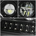 thumbnail image 3 of DNA Motoring LED DRL Sequential Turn Signal Headlight Lamp for 2019-2022 Kenworth W990, Black, 3 of 7