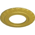 thumbnail image 3 of Ekena Millwork 9"OD x 4 1/2"ID x 1/2"P Claremont Ceiling Medallion (Fits Canopies up to 5 5/8"), Hand-Painted Rich Gold, 3 of 7