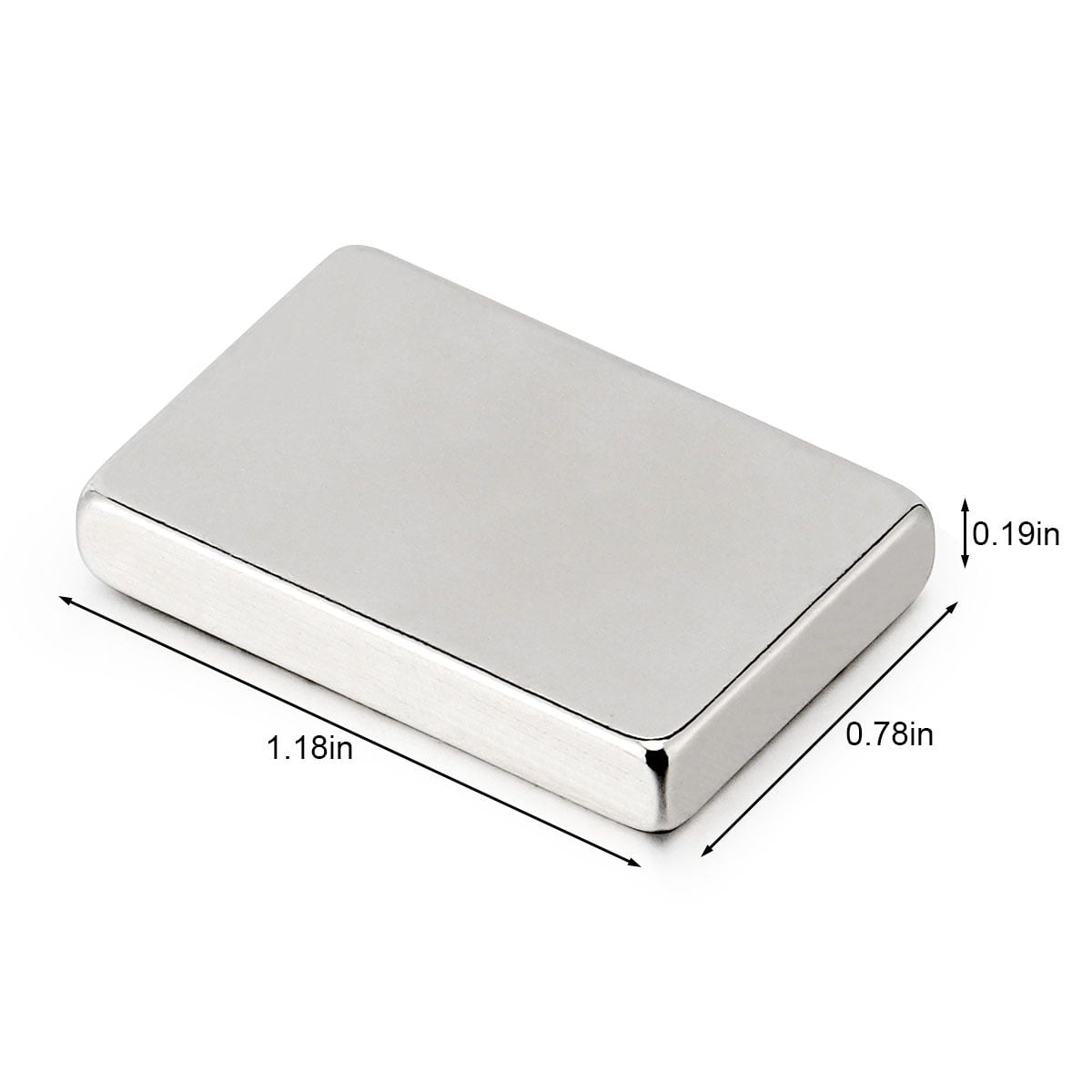 Gustave 15Pcs 1.18 x 0.79 x 0.2 Inch Neodymium Rare Earth Bar Magnets N38 Fridge Magnets Strong Permanent Block Magnets, 30 x 20 x 5 mm