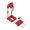 red, variant on Drill Locator Drill Punch Guide Tool Bit Holder Perforator Hole Opener Template Woodworking Drilling Jig Carpenter Diy Hand Tool