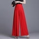 thumbnail image 5 of JWL-Women Casual Loose Chiffon Wide Leg Pants Summer High Waist Widde Leg Trousers Women Vintage Pleated Black Long Pants, 5 of 5