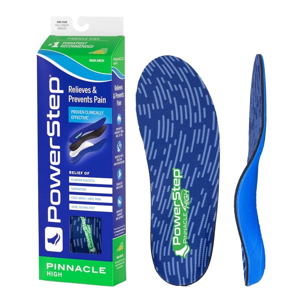 Powerstep Unisex Adulto Pinnacle Plantilla Alta Azul/Verde Oscuro Hombres S 7-7.5 / Mujeres S 9-9.5 US