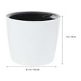 thumbnail image 3 of Round Garden Stylish Self-watering Planter Water Level Display Foolproof Easy to Use (White), 3 of 8