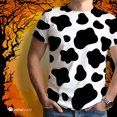 thumbnail image 4 of Cow Pattern Costume All Over Adult T-Shirt, 4 of 7