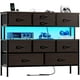 thumbnail image 1 of Mueble De Tv 55 Centro De Entretenimiento Luz Led Enchufes Marrón, 1 of 7