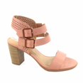 thumbnail image 1 of Appeal-s Women's Buckle Open Toe Ankle Strap Chunky Heels Sandals, 1 of 2