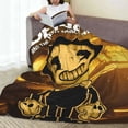 thumbnail image 5 of Bendy And The Ink Machine Blanket Super Soft Cozy Throw Blanket Fuzzy Comfy Flannel Blanket Warm Plush Blankets For Couch, Sofa, Bed 50"X40", 5 of 8
