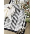 thumbnail image 3 of Fennco Styles Timeless Plaid with Banded Edge Design 100% Cotton Table Runner 16 x 72 Inch, 3 of 3