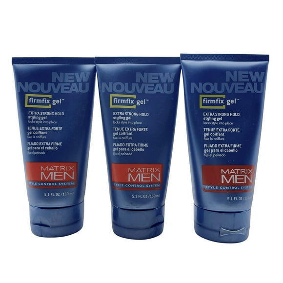 Matrix Men Firm Fix Gel Extra Strong Hold Styling Gel 5.1 OZ Set of 3