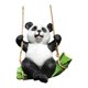 thumbnail image 3 of Colección de artesanías decorativas colgantes con forma de animales de jardín, regalo decorativo de resina para jardín. Panda, 3 of 8