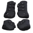 thumbnail image 4 of Bota para tendón de caballo, 4 piezas Botas para tendón de caballo Botas para el cuidado de caballos Botas protectoras de tendón de concha de PU Artesanía excepcional Jadeshay A, 4 of 8