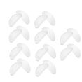 thumbnail image 1 of 10 pares de almohadillas de silicona en forma de D para la nariz, almohadillas para aumentar la altura de las gafas de sol (blanco transparente), 1 of 6