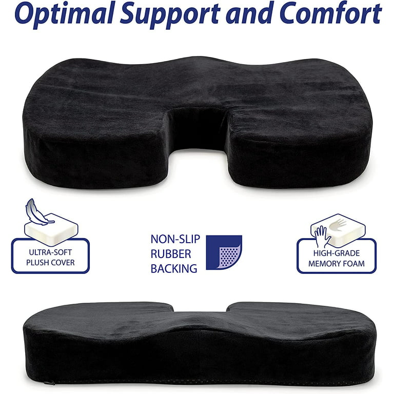  Sigmat Memory Foam Seat Cushion Anti-Slip Soft Round