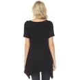 thumbnail image 3 of White Mark Short Sleeve Swing Tunic Top, Women's, S-XL, 3 of 6