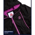 thumbnail image 5 of Reebok Womens Rain Jacket Lightweight Water-Resistant Windbreaker for Women with Adjustable Hood, 5 of 7