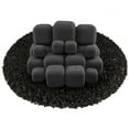 thumbnail image 2 of Charcoal Gray, Ceramic Fire Squares | Mixed Set of 18, 2 of 2