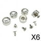 thumbnail image 1 of 6x 5 juegos de de diamantes de imitación - remaches huecos - 12 mm Ø - remaches decorativos - remaches de cuero - remaches redondos - remaches 6 piezas, 1 of 10