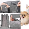 thumbnail image 2 of Mochilas para perros LANNMXG transportín para perros bolsa de transporte ajustable mochila para senderismo soporta hasta 12 K, 2 of 4