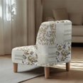 thumbnail image 5 of HELLHERO Patchwork Floral Design Slipper Chair Protector, Decorations Dustproof Armless Accent Chair Protector for Hotel Living Dining Room, 5 of 8