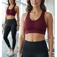 thumbnail image 5 of ToBeInStyle Womens Pack of 6 Comfortable and Supportive Racerback Sports Bras, 5 of 6