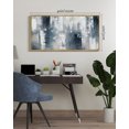 thumbnail image 5 of SHENIFY Blue and Grey Abstract Wall Art 20x40in Natural Framed Modern Minimalist Painting Decor Graffiti Artwork for Home Wall Decor, 5 of 5