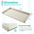 thumbnail image 2 of Kaboon Washer Dryer Countertop with Edge Rails, 27.5" x 54", Beige Leather, 2 of 6