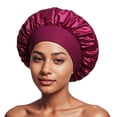 thumbnail image 3 of Silk Bonnet Wide-Band High-Elasticity Headscarf, Women Satin Bonnet Hair Wrap for Beauty , Shower , Hair Care Cap for Women, Satin Sleep Cap, 3 of 11