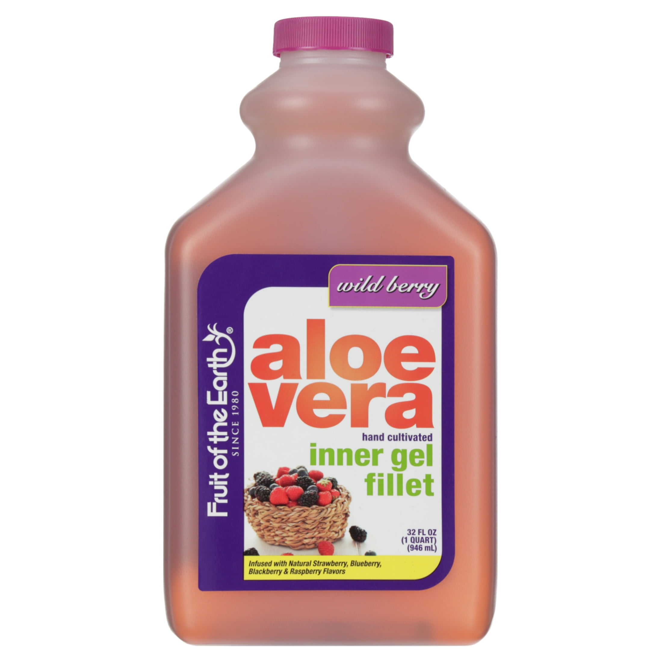 Fruit Of The Earth Aloe Vera Drink, Wild Berry, 32 Fl Oz, 1 Count