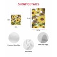 thumbnail image 7 of Spring Flowers Kitchen Dish Towels for Drying Dishes Set of 3, Farmhouse Botanical Brown Yellow Daisy Waffle Weave Microfiber Hand Tea Bathroom Towels Quick Dry & Absorbent Towel 15.7x23.6, 7 of 7
