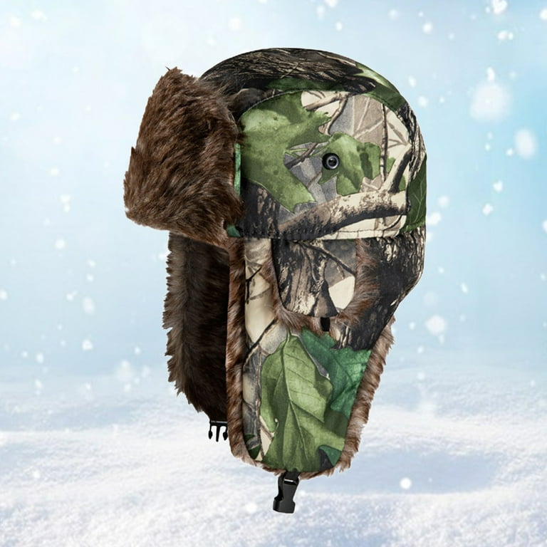 Camo fur clearance hat