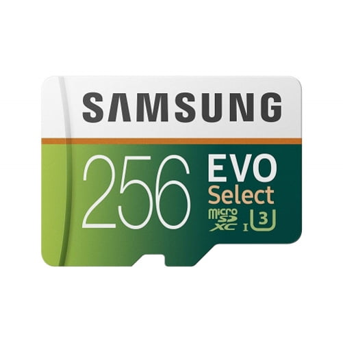 stortbui monteren Transformator Samsung Evo 256GB MicroSD Memory Card High Speed Micro-SDXC Compatible With Samsung  Galaxy S10 Halo - Walmart.com