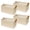 Beige-Large（4 pack 17''L x 12''W x 10''H）, variant on 4 Pack Closet Cloth Storbfor Shelves Large Baskets  Fabric Organization With Handles( Beige 17''l X 12''w 10''h)