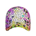 thumbnail image 2 of Disketp Colorful Tie Dye Stained Glass 3 Print Baseball Caps For Outdoor Sports Fashion Casual Outdoor Caps Men Women, 2 of 9