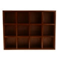 thumbnail image 2 of 2 Color Rustic Wooden Wall Shelf Shadow Box Display Storage 12 Units Brown, 2 of 8