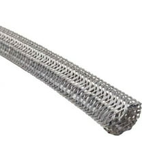1/4" Hook Self Closing Braided Wrap Sleeving - Length: 10 Feet - Color: Gray