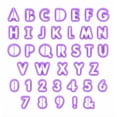 40 Piece Alphabet and Number Cutter Set, Letter and Symbol Stamp Tools ...